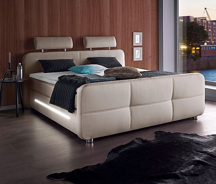 Jockenhöfer Gruppe Boxspringbett "Gina" inkl. Topper und LED-Beleuchtung, e günstig online kaufen