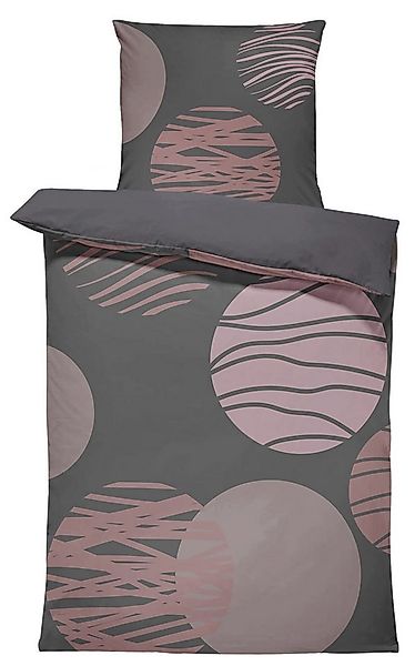 One Home Bettwäsche Anna, Mikrofaser, 4 teilig, Modern, Elegant und Kreise günstig online kaufen