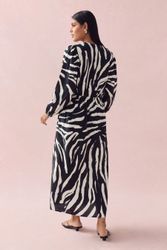 Next Midikleid Langärmeliges Midikleid mit Bindung günstig online kaufen