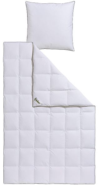 fjödur Gänsedaunenbettdecke + Kopfkissen »Franzisk, Bettwaren-Set, 135x200 günstig online kaufen