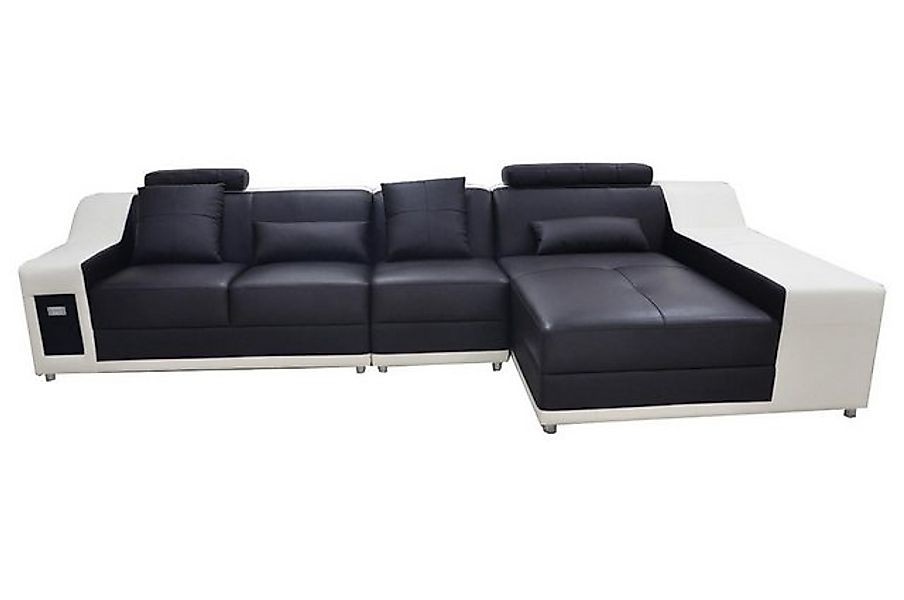 Xlmoebel Ecksofa Große moderne Ledercouch Wohnlandschaft mit USB-Anschluss günstig online kaufen