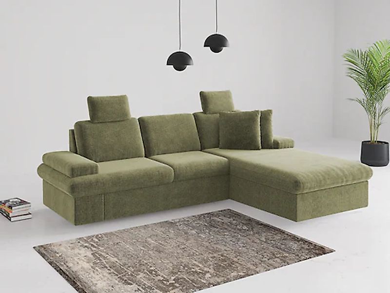 sit&more Ecksofa »Moreno«, mit Armteilverstellung,wahlweise mit Bettfunktio günstig online kaufen