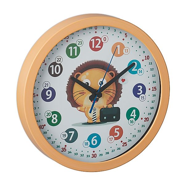 relaxdays Wanduhr Kinder Wanduhr "Löwe" günstig online kaufen