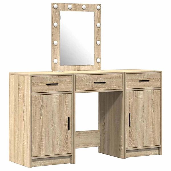 vidaXL Schminktisch mit Speicher Braun 50 x 41 x 135 cm Holzwerkstoff 33342 günstig online kaufen