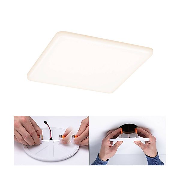 Paulmann LED Einbauleuchte »Veluna VariFit IP44 eckig 185x185mm 17,5W 4.000 günstig online kaufen