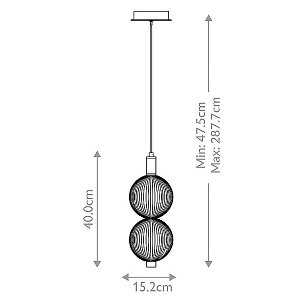 LED-Hängelampe PALMAS, gold/rauchgrau, Ø 15 cm, 2-flg., Glas günstig online kaufen