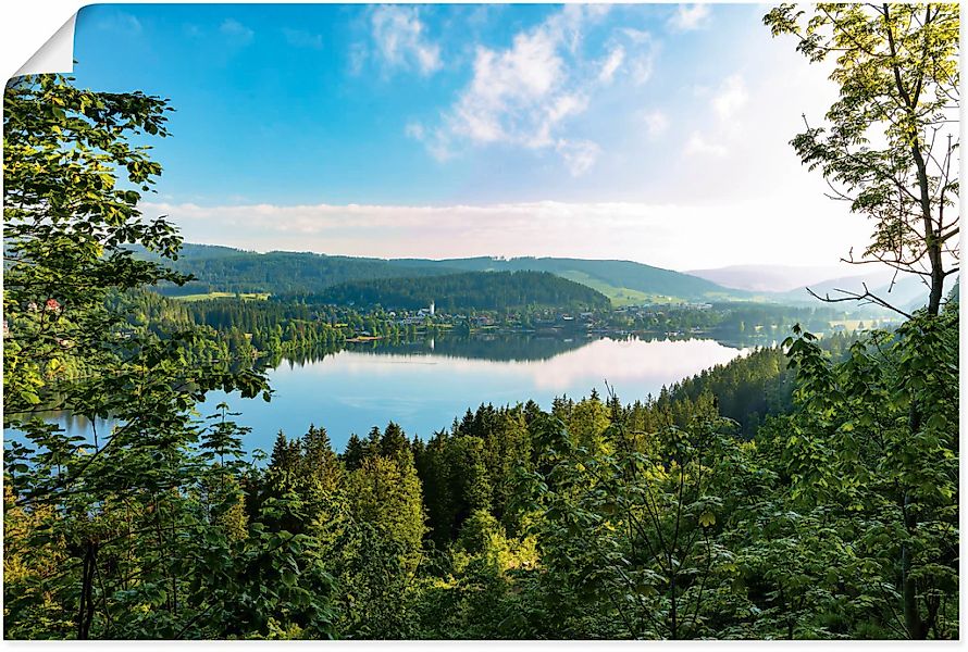 Artland Wandbild "Blick auf den Titisee im Schwarzwald", Seebilder, (1 St.) günstig online kaufen