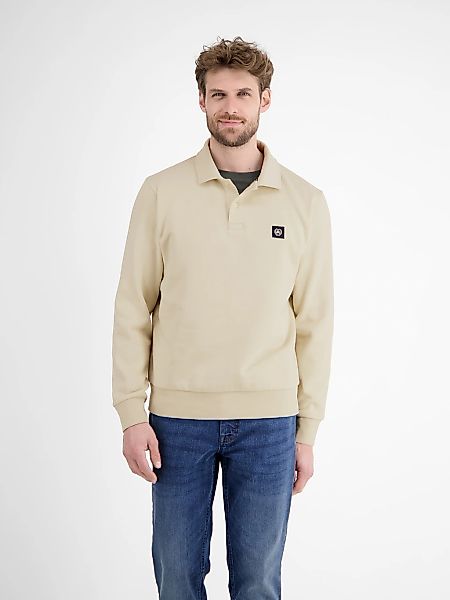 LERROS Langarm-Poloshirt "Sweat-Poloshirt für Herren" günstig online kaufen