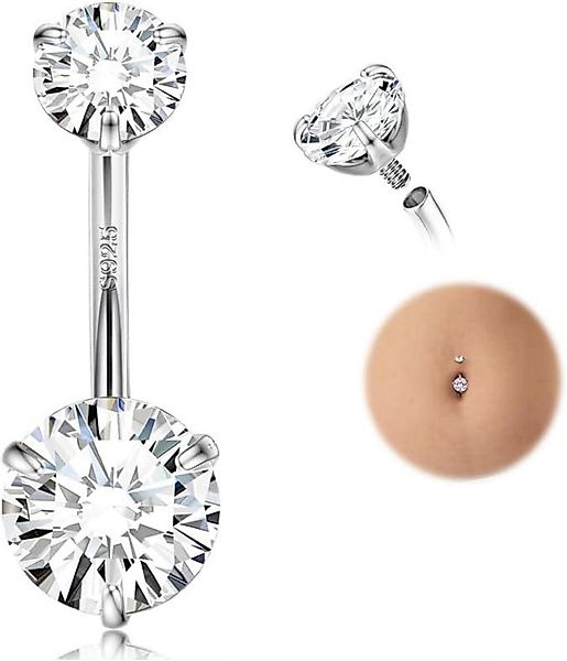 Finrezio Bauchnabelpiercing 925 Sterling Silber Bauchnabelringe günstig online kaufen