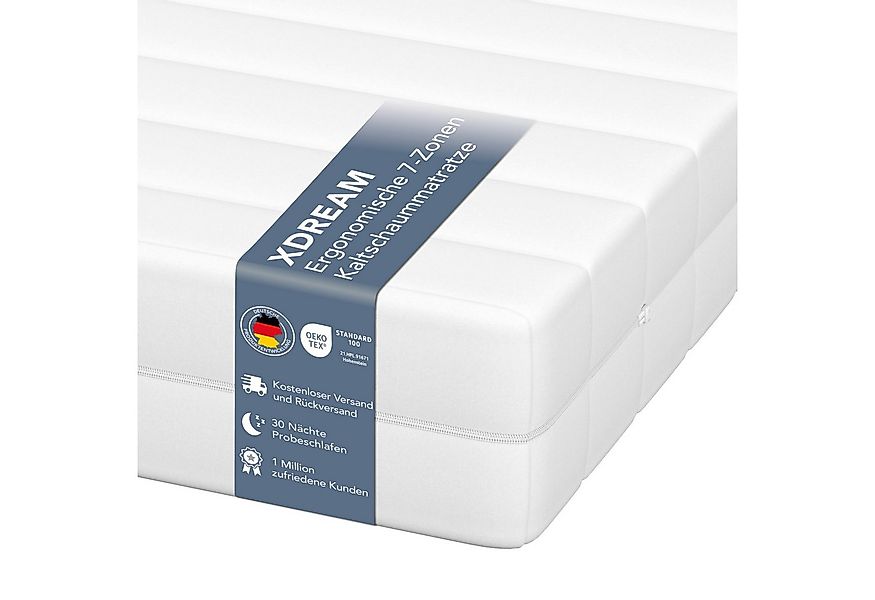 Kaltschaummatratze Pure, Schaummatratze, Rollmatratze in verschiedenen Härt günstig online kaufen