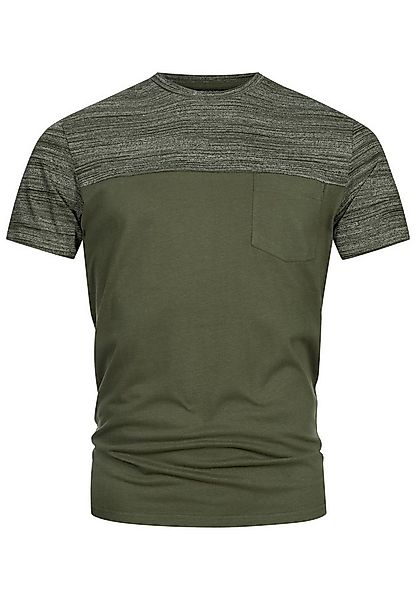 Indicode T-Shirt Herren INSprings Shirt Tee Herrenshirt mit dezenter Brustt günstig online kaufen