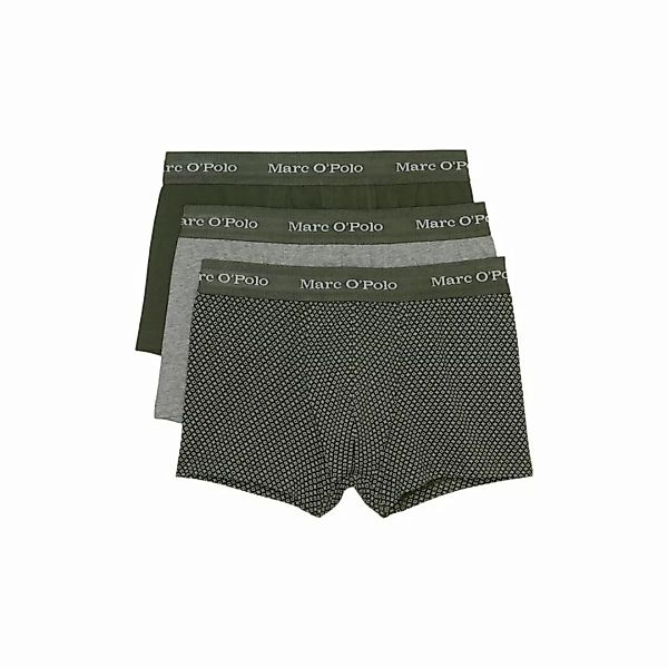 Marc O Polo Herren Boxer Shorts, 3er Pack - Trunks, Cotton Stretch Oliv S günstig online kaufen