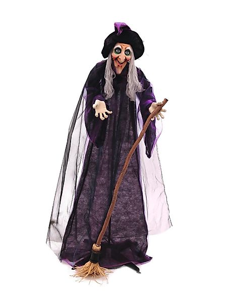 EUROPALMS Dekofigur Hexe 175cm Halloween-Figur Kopf günstig online kaufen