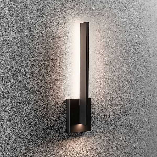 Paulmann LED-Außenwandlampe Levka, anthrazit, 49 cm Alu IP44 günstig online kaufen
