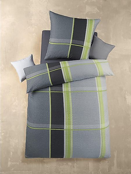 Carpe Sonno Bettwäsche Seersucker 135 x 200 Mikrofaser Sommer Bettwäsche Bü günstig online kaufen