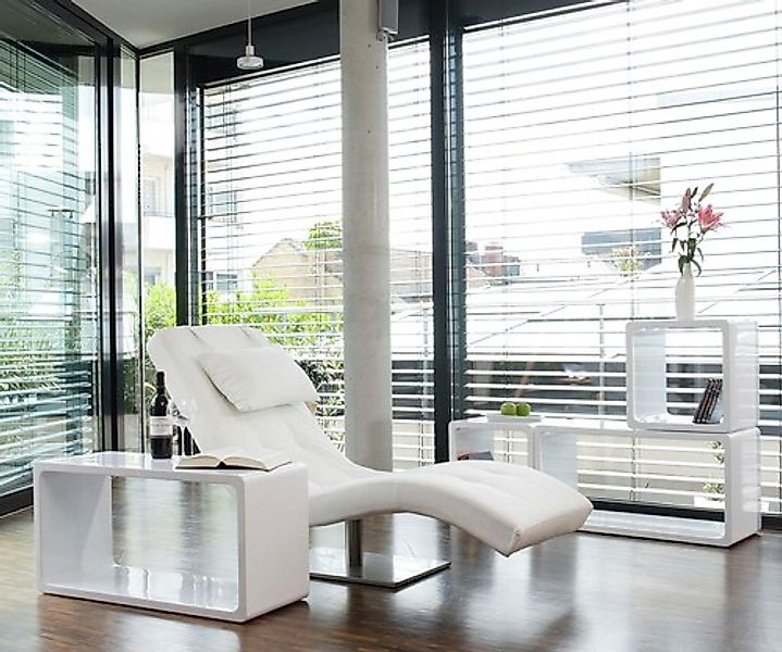 SalesFever Relaxsessel, mit Nackenkissen, Relaxliege mit modernem Metallfuß günstig online kaufen