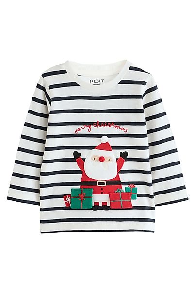 Next Langarmshirt Weihnachtliches, langärmeliges T-Shirt (1-tlg) günstig online kaufen