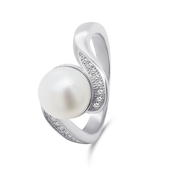 Brilio Silver Fingerring Charmanter Silberring mit echter Perle RI061W - Kr günstig online kaufen