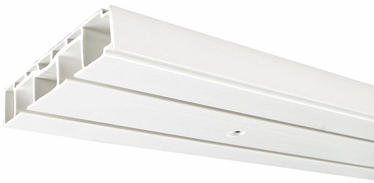 Liedeco Gardinenstange, 2-läufig, Fixmaß, verschraubt, Kunststoff günstig online kaufen