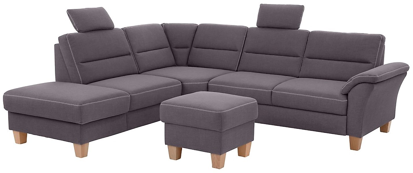 Home affaire Ecksofa »Soleo L-Form«, komfortabel durch Trapezecke mit Relax günstig online kaufen
