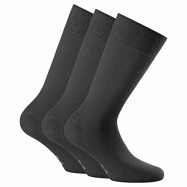 Rohner Basic 3er Pack Cotton II Socken, Kurzsocken, Unisex, einfarbig, Gr. günstig online kaufen