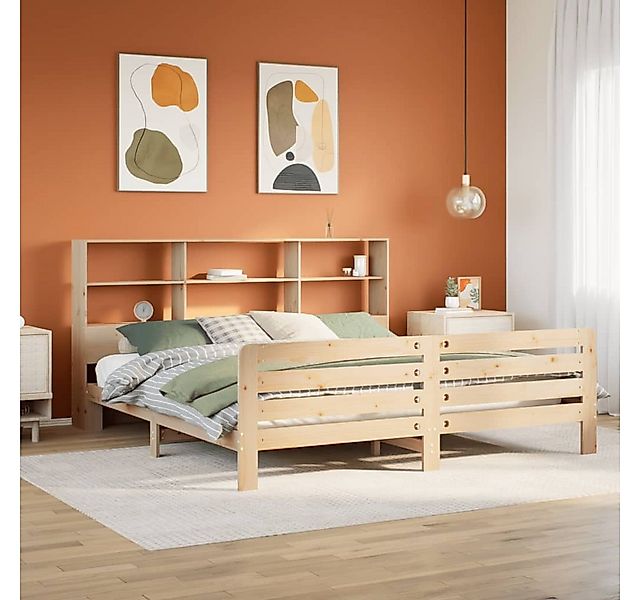vidaXL Bett, Massivholzbett ohne Matratze 200x200 cm Kiefer günstig online kaufen