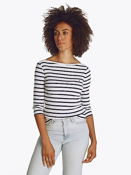 Tommy Hilfiger 3/4-Arm-Shirt NEW CODY SLIM BOAT-NK 3/4SLV mit U-Boot und St günstig online kaufen