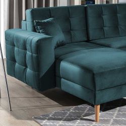 Wohnlandschaft Ecksofa mit Schlaffunktion und Bettkasten günstig online kaufen