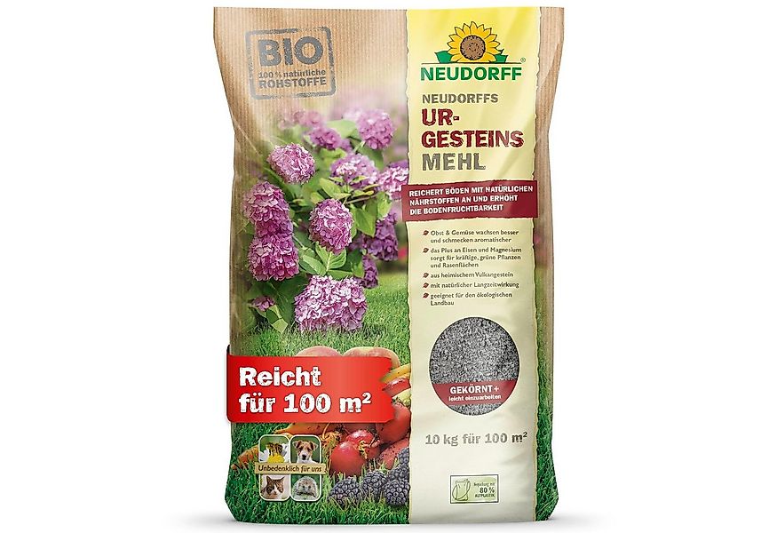 Neudorff Bodenverbesserer UrgesteinsMehl 10 kg, erhöht Bodenfruchtbarkeit b günstig online kaufen