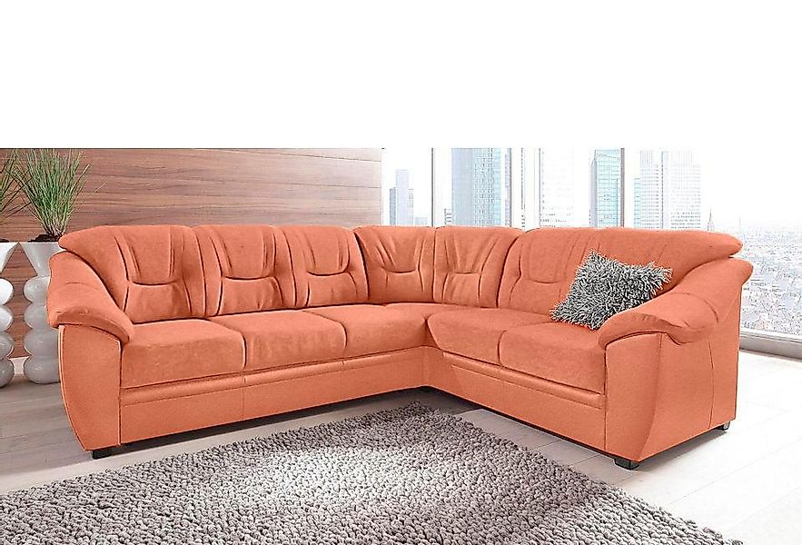 sit&more Ecksofa »Savona L-Form, B: 262 cm« optional Bettfunktion, Federker günstig online kaufen