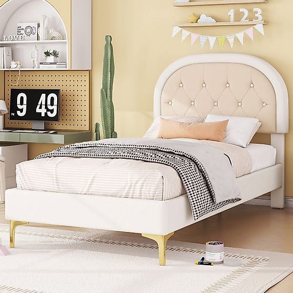 Flieks Polsterbett, Kinderbett Einzelbett 90x200cm mit günstig online kaufen