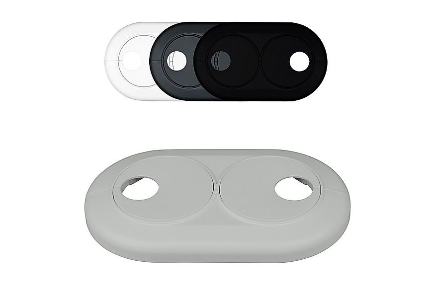 FUX Heizungsverkleidung Doppel Heizungsrohr Rosette, Rohrabstand variabel, günstig online kaufen