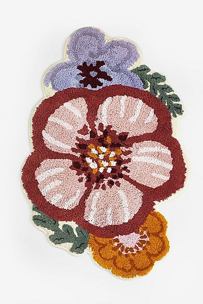 Next Badematte Badematte in Blumenform aus 100 % Baumwolle, Höhe 80 mm, Bau günstig online kaufen