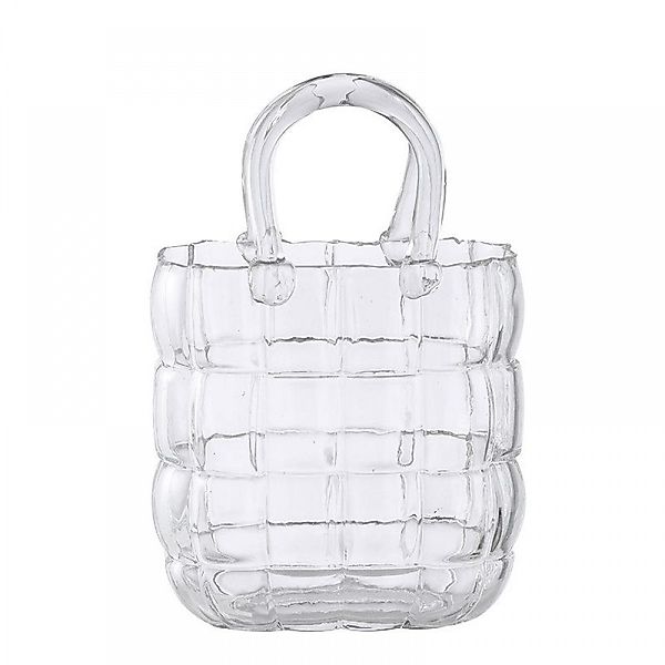 FELIXLEO Dekovase Handtaschenvase aus Glas schillernde günstig online kaufen