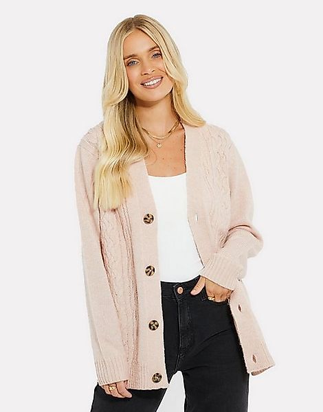 Threadbare Strickjacke THB Tanzanite Cable Button Up Cardigan Black (1-tlg) günstig online kaufen