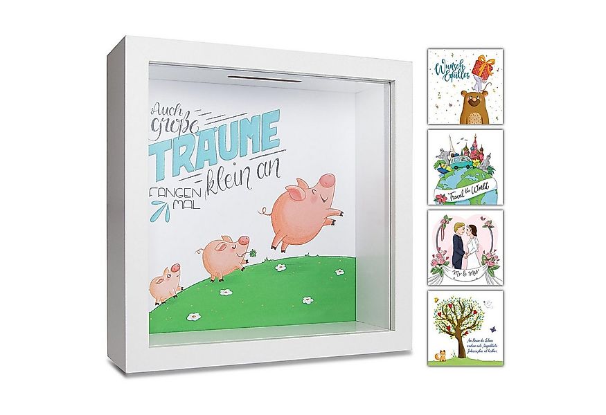GLÜCKSWOLKE Spardose mit 9 Motive zur Auswahl, (Wunscherfüller, Dream Big, günstig online kaufen