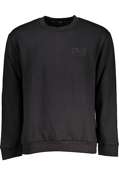 Cavalli Class Sweatshirt Elegantes Herren Sweatshirt schwarz - Rundhals mit günstig online kaufen