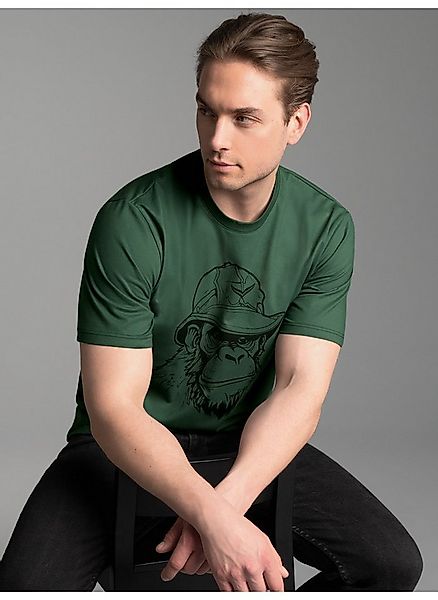 Trigema T-Shirt TRIGEMA T-Shirt mit Affen-Printmotiv (1-tlg) günstig online kaufen