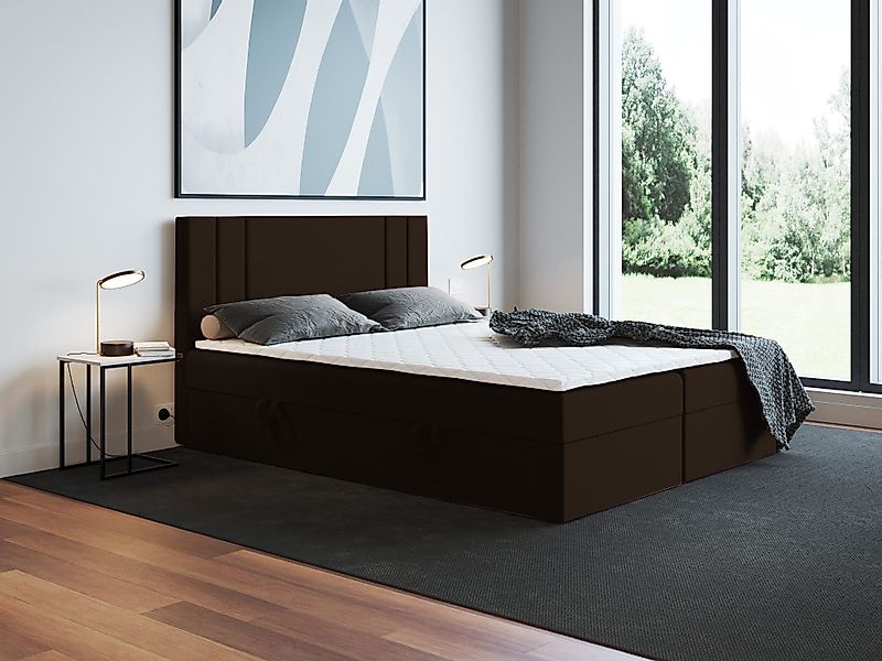 Godre Boxspringbett mit Bettkasten Nardo 140x200 günstig online kaufen