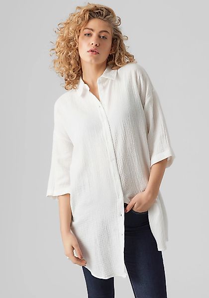 Vero Moda Hemdblusenkleid "VMNATALI 3/4 LONG OVERSHIRT NOOS", Sommerkleid, günstig online kaufen