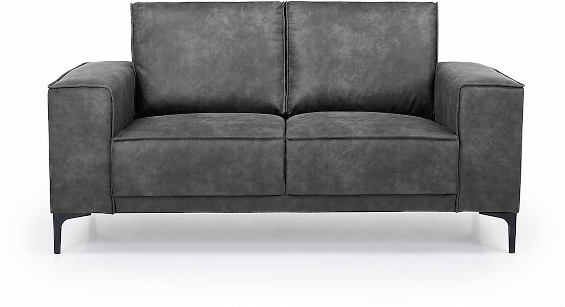 Places of Style 2-Sitzer "Kompaktsofa Oland, Struktur, Flachgewebe, Luxus-M günstig online kaufen