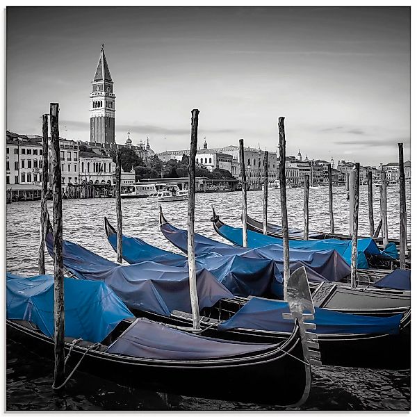 Artland Glasbild "Venedig Canal Grande & Markusturm I", Boote & Schiffe, (1 günstig online kaufen