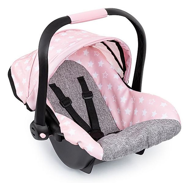 Bayer Babypuppe Puppen-Autositz - rosa/grau mit Sternchen günstig online kaufen