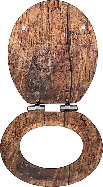 WENKO WC-Sitz Rustic, aus FSC®-zertifiziertem MDF, feuchtigkeitsresistent günstig online kaufen