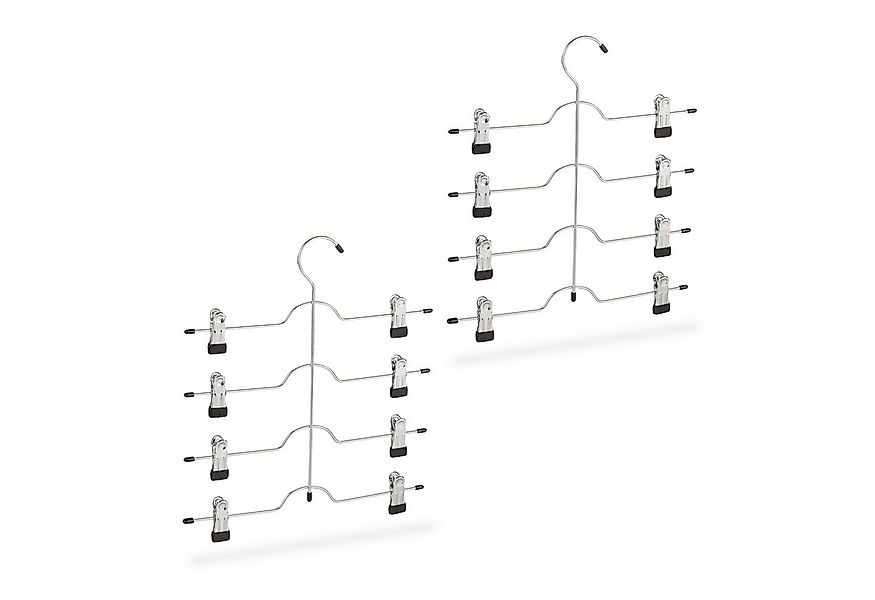 relaxdays Mehrfach-Kleiderbügel Mehrfachbügel 2er Set günstig online kaufen