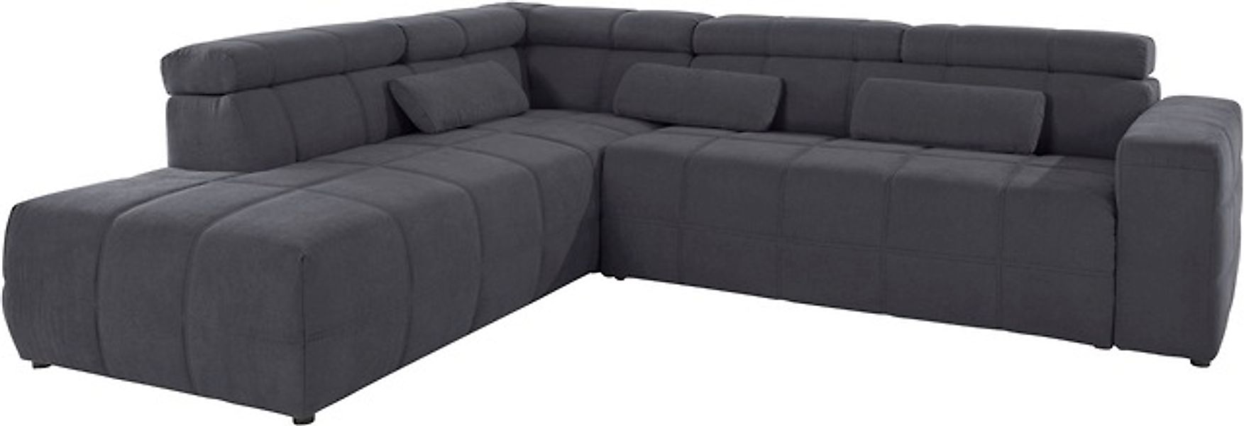 DOMO collection Ecksofa »Brandon L-Form, auch in Leder« inklusive Kopfteilv günstig online kaufen