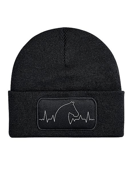 Youth Designz Beanie Heart beat Pferd Bauernhof Reiten unisex Beanie Mütze günstig online kaufen