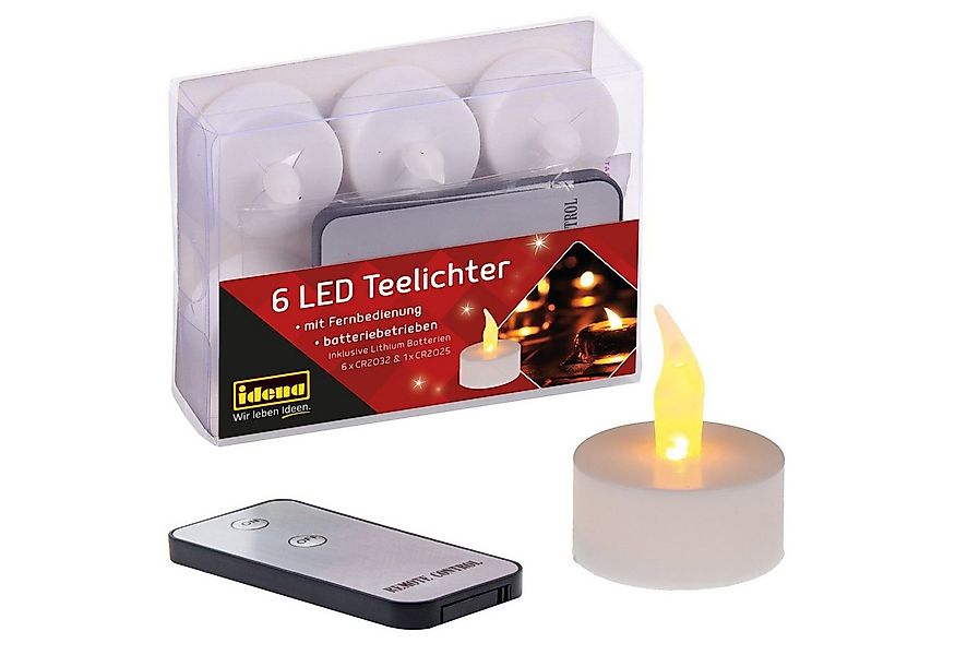 Idena LED-Kerze Idena 38204 - LED Teelichter, 6 Stück in Warmweiß, elektris günstig online kaufen