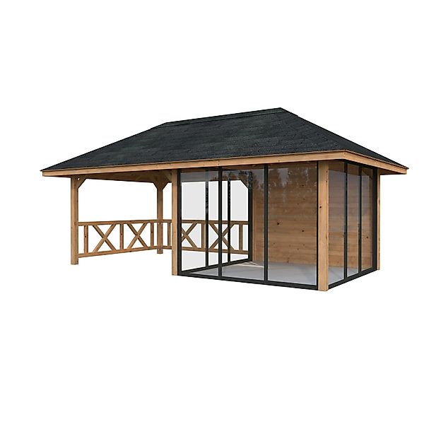 Palmako Pavillon Bianca Set204 Slide Braun Tauchgrundiert 588 cm x 300 cm F günstig online kaufen