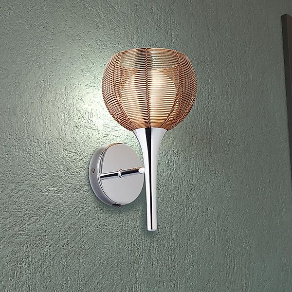 Wandleuchte Relax in Bronze und Chrom G9 günstig online kaufen
